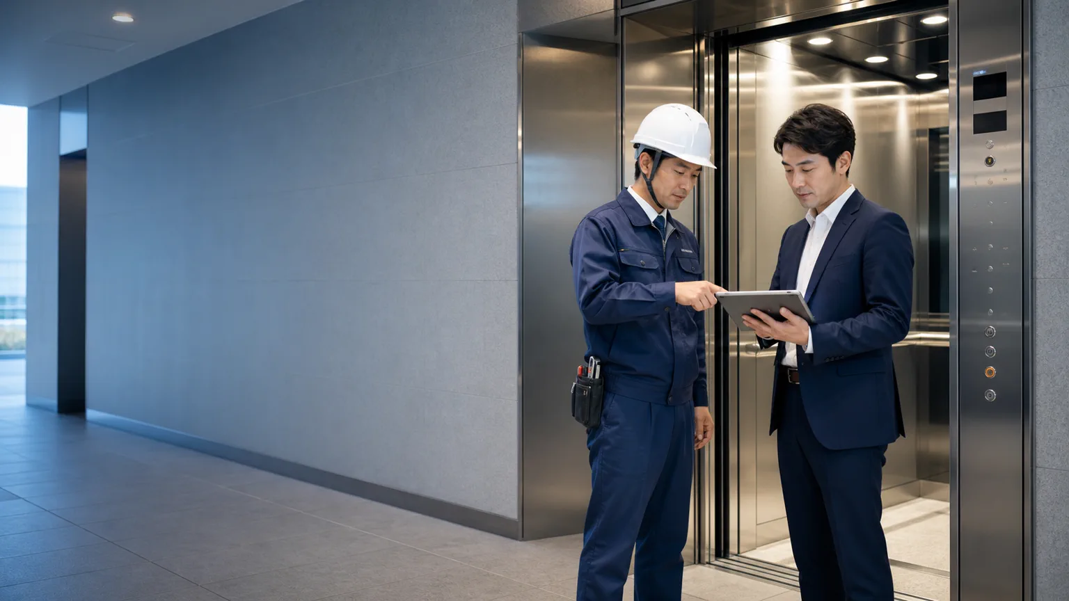 エレベーター保守点検のサービスイメージ
