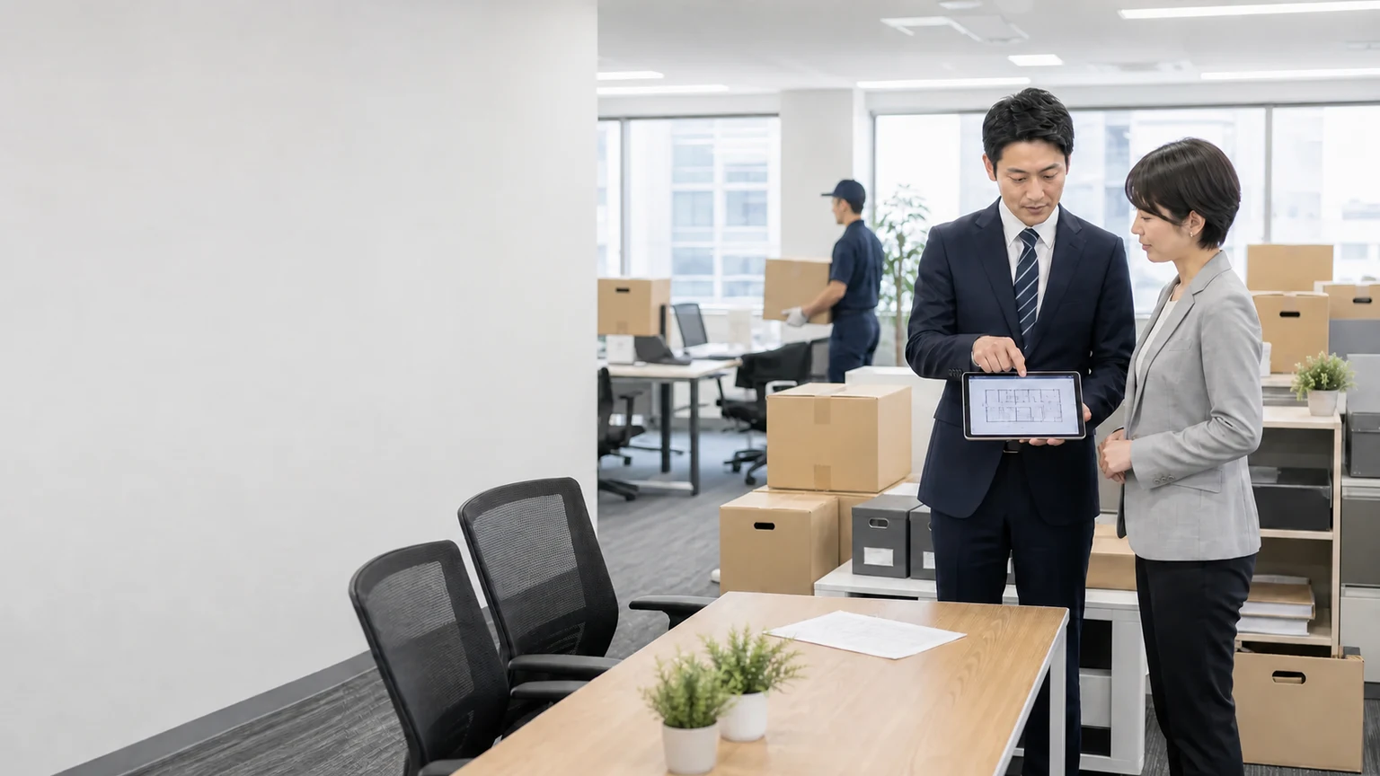オフィス移転・拠点移転のサービスイメージ