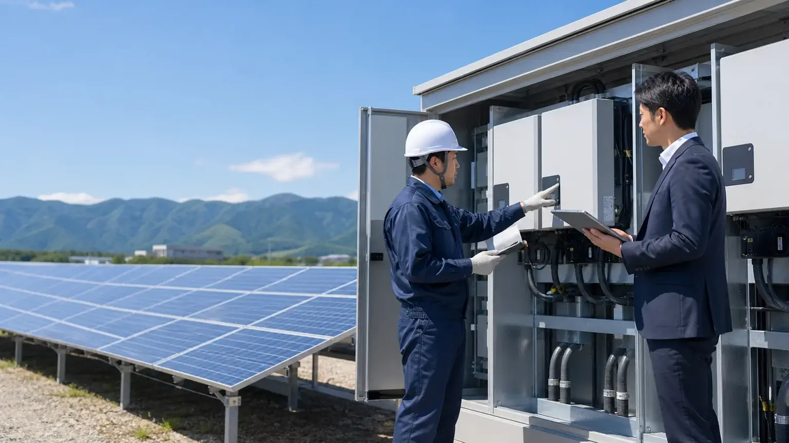 太陽光発電所O&M（運用保守）のサービスイメージ